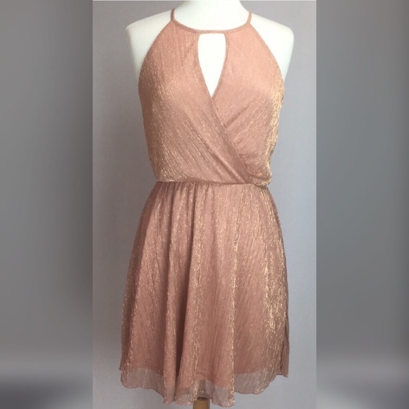 Charlotte Russe Dresses & Skirts - Rose Gold Party Dress